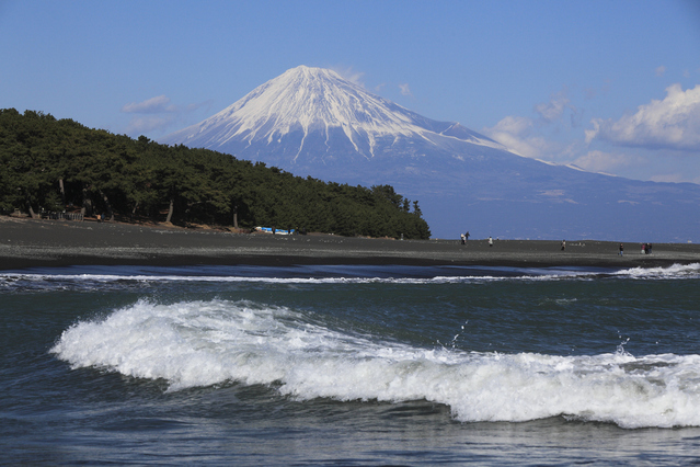 三保からの富士山