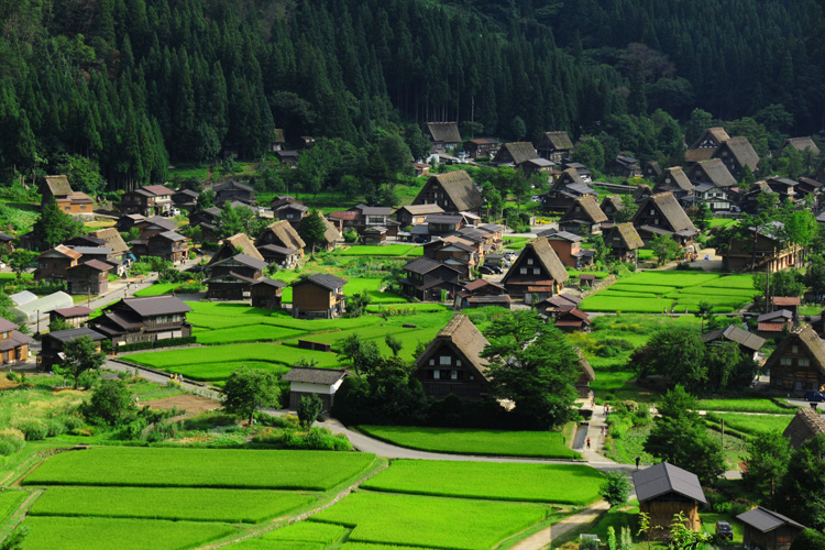 白川郷の遠景