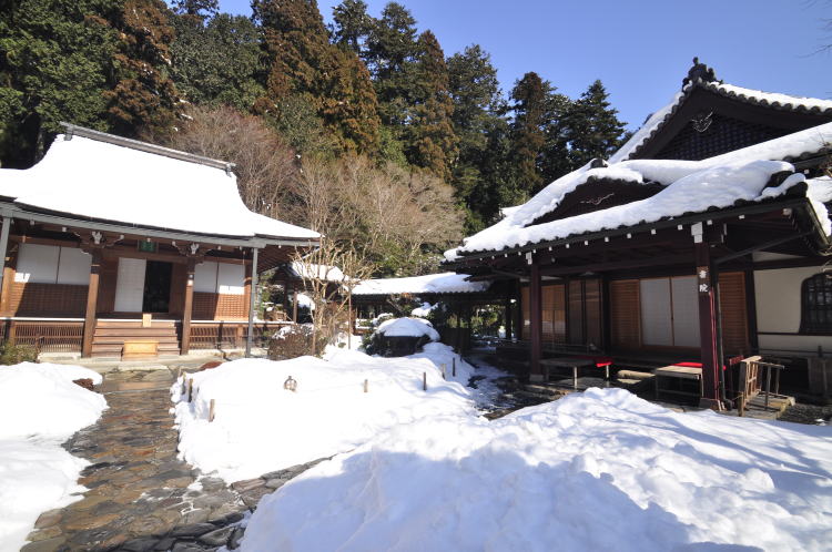 寂光院・本堂と書院