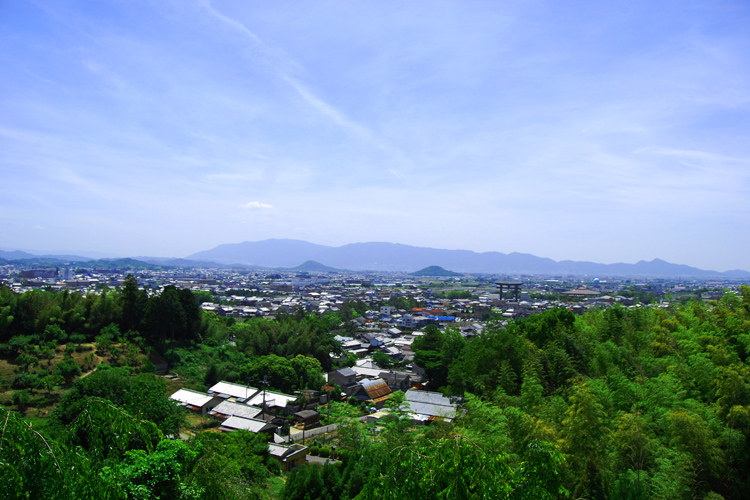 大神神社より大和三山方面