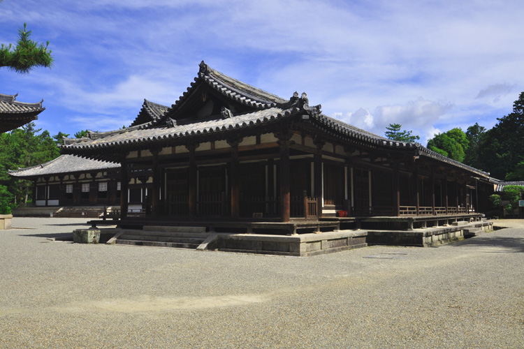唐招提寺境内・正面、礼堂・左奥、講堂