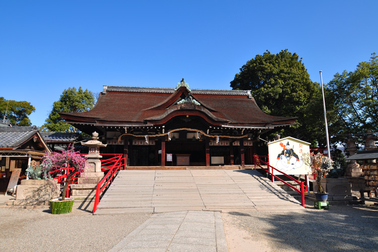 道明寺天満宮・拝殿・本殿