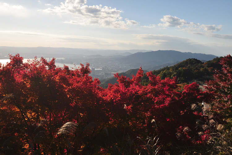 比叡山・琵琶湖方面の眺め