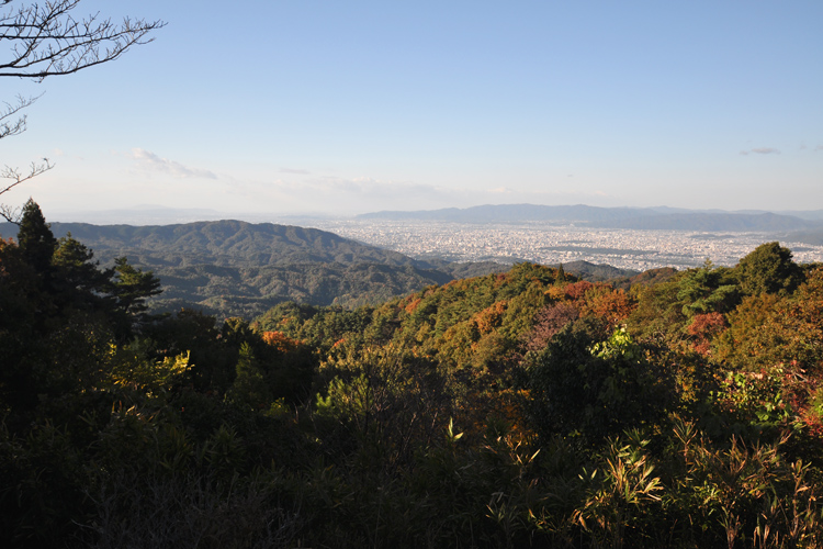 比叡山から京都方面の眺め