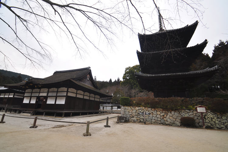 三井寺・唐院(大師堂・潅頂堂・三重塔)